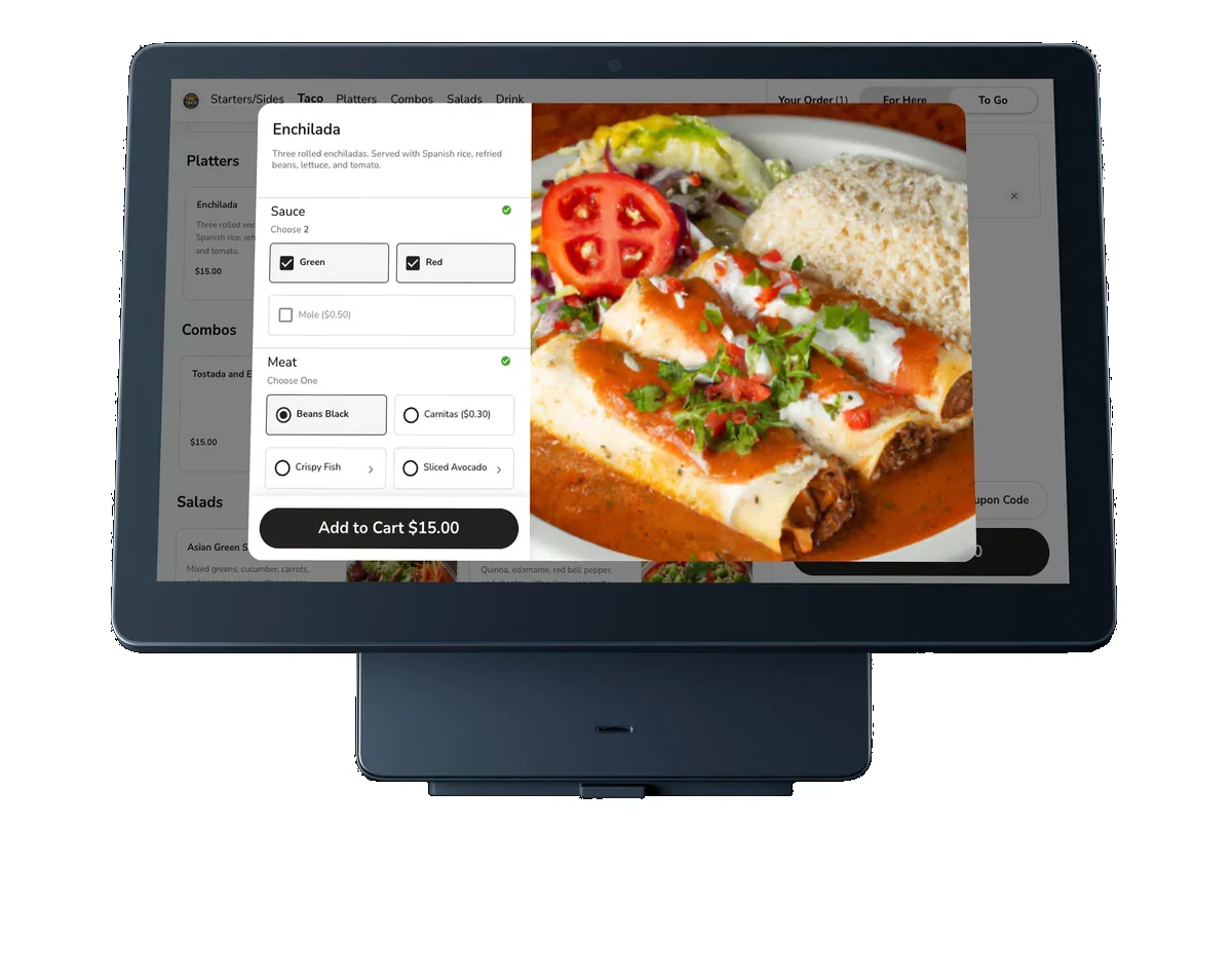 SkyTab self-service ordering kiosk